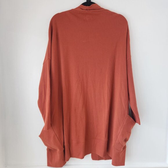 Pact Burnt Orange Duster Open Front Cardigan 100% Organic Cotton XL/XXL - Picture 3 of 9
